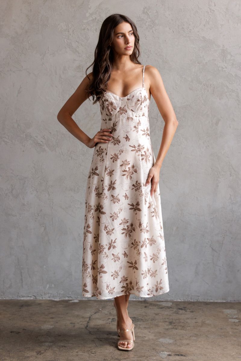 Bessie Bustier Slip Midi Dress