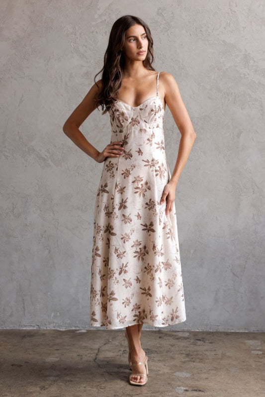 Bessie Bustier Slip Midi Dress