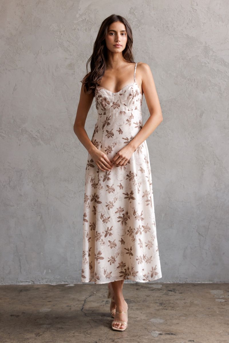 Bessie Bustier Slip Midi Dress