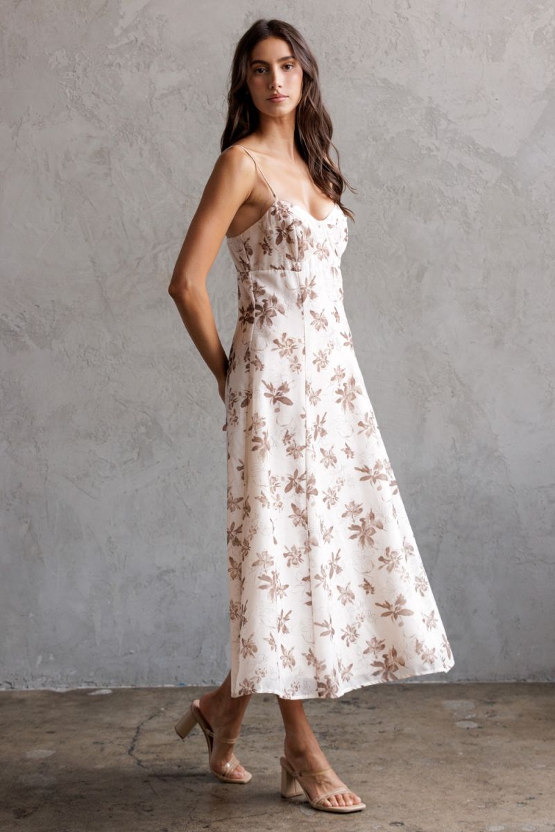 Bessie Bustier Slip Midi Dress