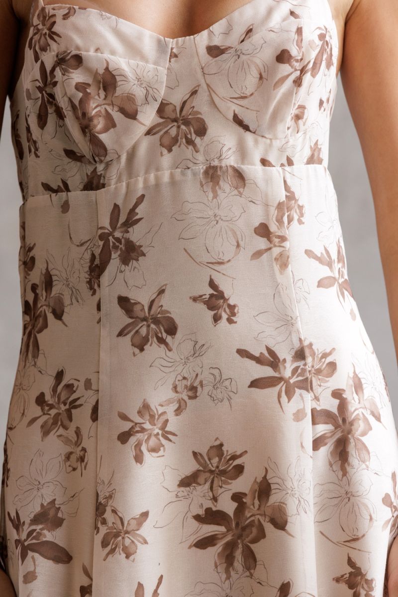 Bessie Bustier Slip Midi Dress